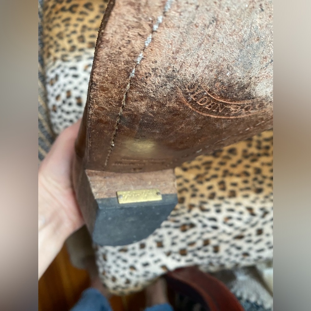 Golden Goose distressed brown leather cowboy western booties - Picture 2 of 10